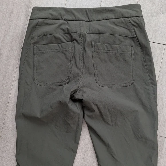 Athleta Wander Stash Olive Green Skinny Pants with Zipper Size 2 - Picture 7 of 7